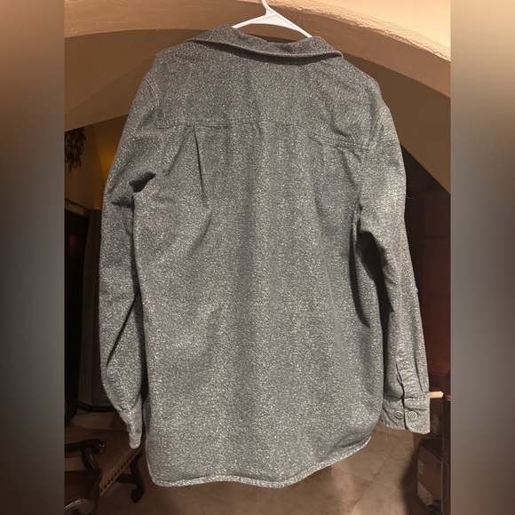 Men's Gray Shirt Jacket - Picture 3 of 3